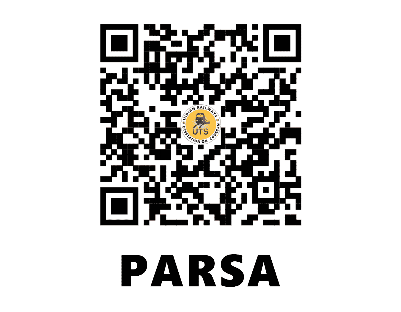 UTS QR Code for PARSA - PRZ - NE (UTTAR PRADESH)
